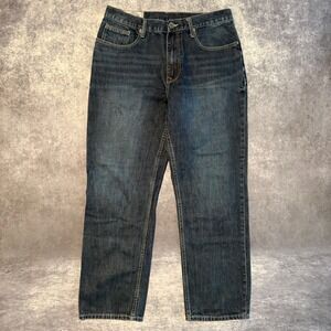 Stetson 1520 Standard Straight Leg Jeans Mens 36x32 Blue Denim